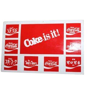 Coke Is It Coca Cola Promo Stickers 9 Languages Around The World Sticker